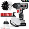 Drillstuff Drill Brush Attachment - Soft White Automotive Cleaning Kit