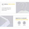 TOPIA HANGER Bride Hanger for Wedding Dress, Premium White Wooden