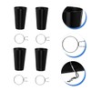 KONTONTY 4 Sets Multifunctional Pegboard Hooks and Cups Kit and