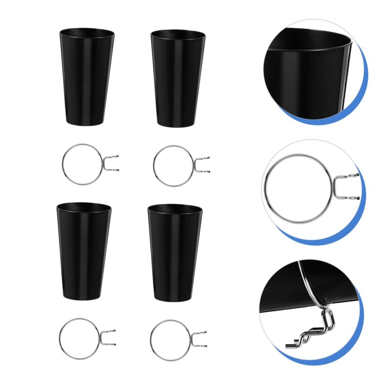 KONTONTY 4 Sets Multifunctional Pegboard Hooks and Cups Kit and