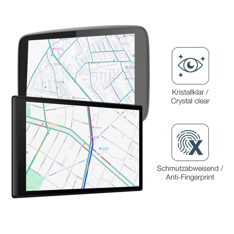 dipos I 2x Screen Protector 9H Clear Compatible with Garmin