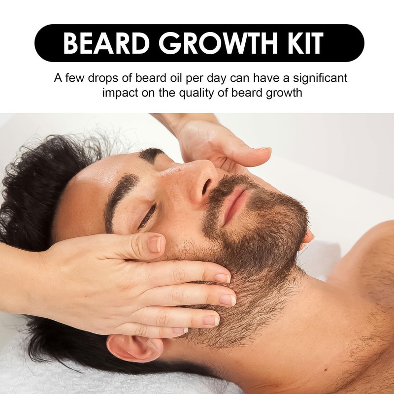Beard Growth Kit With Roller & Mild Essential Oil -