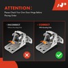 A-Premium Upper Door Hinge Front Left Driver Side Compatible with