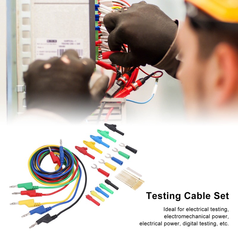 Test Lead Kit PVC Brass Testing Cable Set Electrical Conductivity