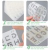 20pcs 4x7in (18x10cm) Letter Number Stencils, Alphabet Journal Stencils, Reusable