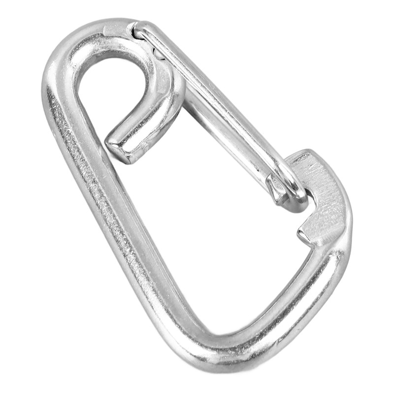 5 Pcs Spring Hook 316 Stainless Steel Carabiner Clip Heavy
