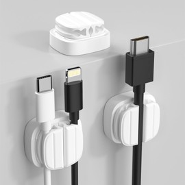 AUSDIN Cable Tidy, Magnetic Cable Clips: Organize Your Desk & Charge Easily