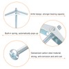 sourcing map 15Pcs Spring Toggle Bolt Anchors, 1/8"x3" Butterfly Anchors