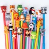 DMIGHT Cute Safari Animals Cartoon Gel Black Ink Pens,Random Kawaii