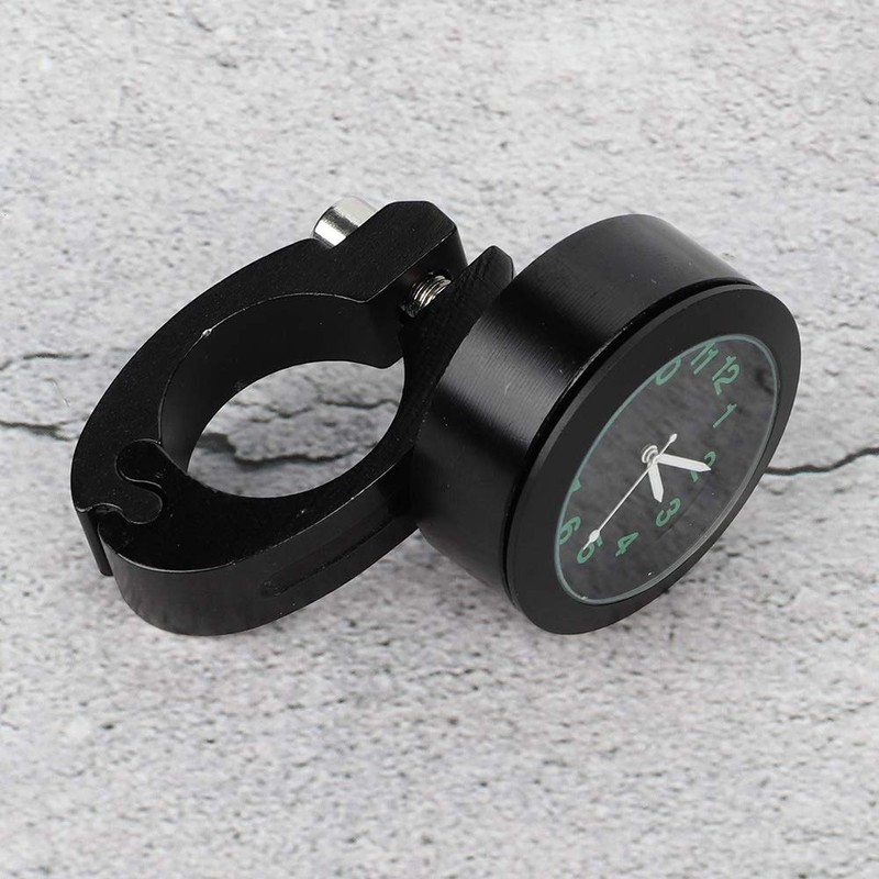 Nikou Motorcycle Handlebar Clock, Waterproof Aluminum Alloy Handlebar Mount Clock