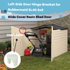 Resin Shed Door Left Hinge, Compatible with Rubbermaid 6 X