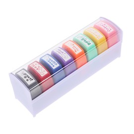 OHPHCALL 8pcs Attractive Notebook Stamps for Teacher Reward Seal Fun Homework Essential for Classroom Activities Safe Material