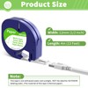 Dymo LetraTag Plastic Paper Iron-On Label Tape