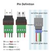 PENGLIN Pack of 4 USB 2.0 Type A Male Female