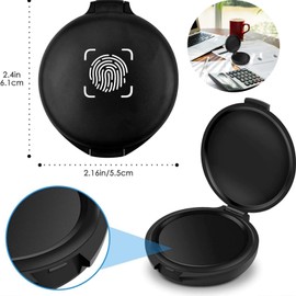 3pcs Fingerp/Rint Ink Pad,Black Stamp Pad for Fingerp/Rint Identification,Fing/Erprint Stamp Pad for Office,Thumbprint Ink Pad,Finger/Print Security Kit,Ink Pad Security,Stamp Print Ink Pads(Black)