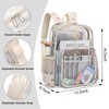 Xunteny Clear Backpack for Girls Women School Bookbag Heavy Duty