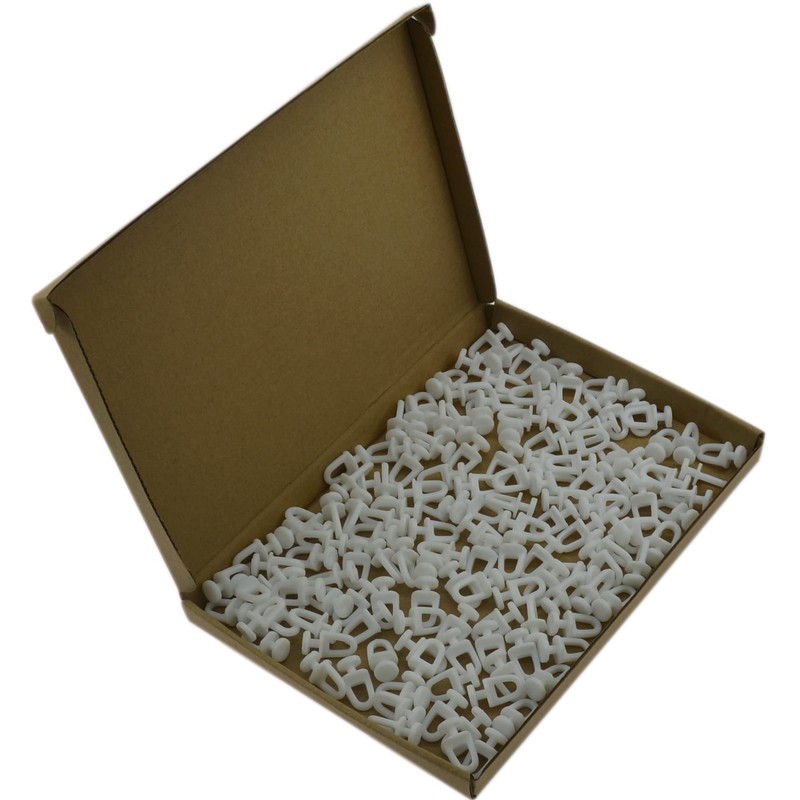 140 Pieces White Curtain Track Rollers Pulleys,Plastic Curtain Hooks Gliders