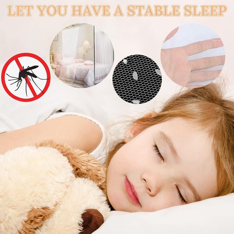 Forhome Mosquito Net Double Bed Large Square Mosquito Net Universal
