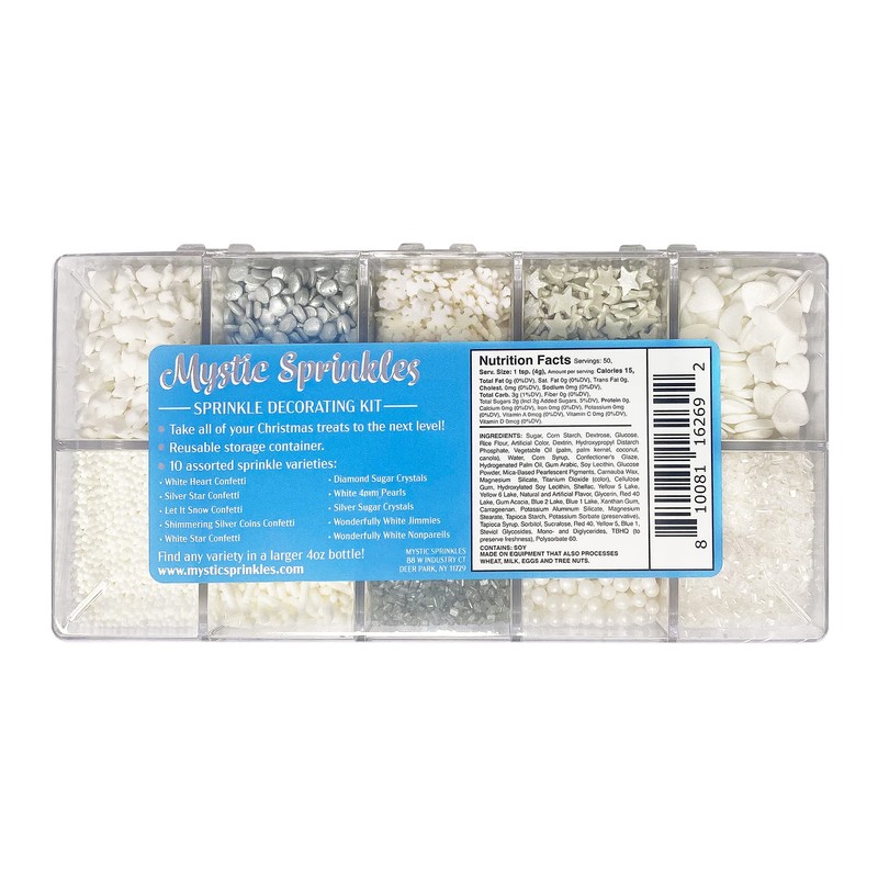 Mystic Sprinkles Christmas Holiday sprinkle Decorating Kits (Dreaming of a