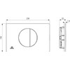 Ideal Standard Oleas Actuator Plate for ProSys Toilet Cisterns -