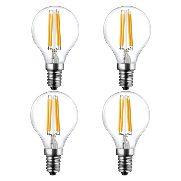 LangPlus+ E14 LED Vintage Golf Ball SES Filament Bulb, Non-Flicker