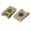 uxcell 20pcs Iron Speed Fastener U Nut Clip Brass Tone