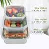 6 Pcs 304 Stainless Steel Food Storage Containers with Lids,