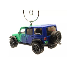 Handmade 2017 for Jeep Wrangler JKU JK Falken Tires Christmas Ornament 1:64 Green