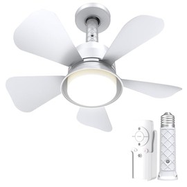 MOTCTQVD Ceiling Fan Light Bulbs,3 Colors 1000 Lumens LED Ceiling Fans for Kitchen Home Indoor,3000K-6000K Ceiling Fan with Lights and Remote,White