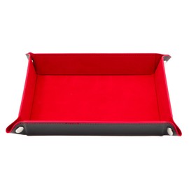 Nicear Dice Rolling Tray Leather Collapsible Double Sided Tray For Dice Gaming Other Table Games