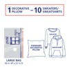 Hefty Shrink-Pak - 4 Large Vacuum Storage Bags for Clothes,
