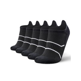 mqamex 5 pairs of women's ankle socks (US, Alpha, One Size, Regular, Regular, 5黑)