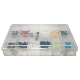 Sherco-Auto 62 Piece Nylon Door Lock Rod End Clip Assortment Kit - Ford GM Chrysler Mazda