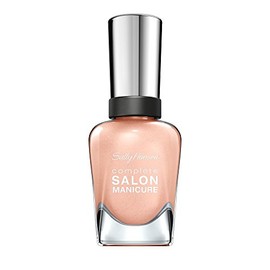 Sally Hansen Complete Salon Manicure Nagellack, Farbe 210, Naked Ambition, rosa mit Schimmer, 1er Pack (1 x 15 ml)