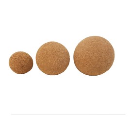 Massage Ball, Massage Ball, Fascia Ball, Fascia Ball Made of Cork, in 3 Sizes, 100% Vegan (8 cm)