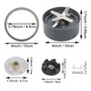 Kit de Repuesto para Nutribullet, Cuchilla de Acero Inoxidable con