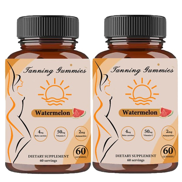 TOGOLIUN Tanning Gummies, Daily Tanning Gummies with Beta-Carotene & Lycopene