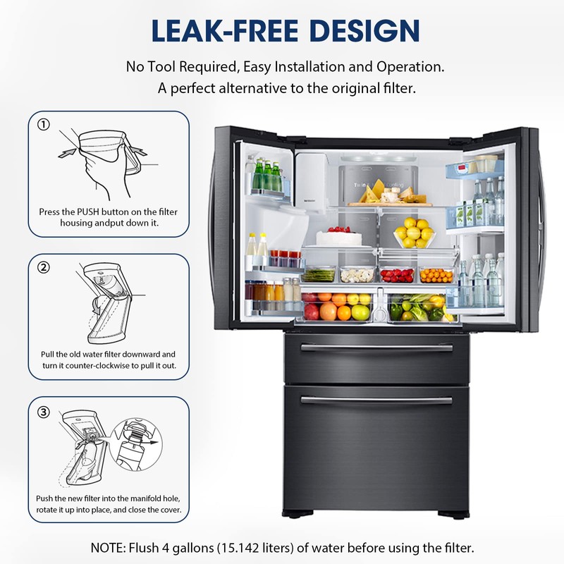 MARRIOTTO LT1000PC Refrigerator Water Filter, Water Filter ADQ747935 Compatible with