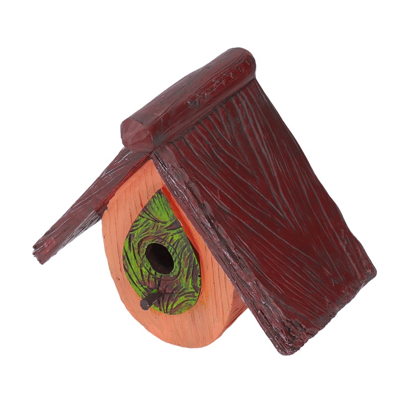 Bird House Garden Tree Decoration Hummingbird Synthetic Resin House Craft