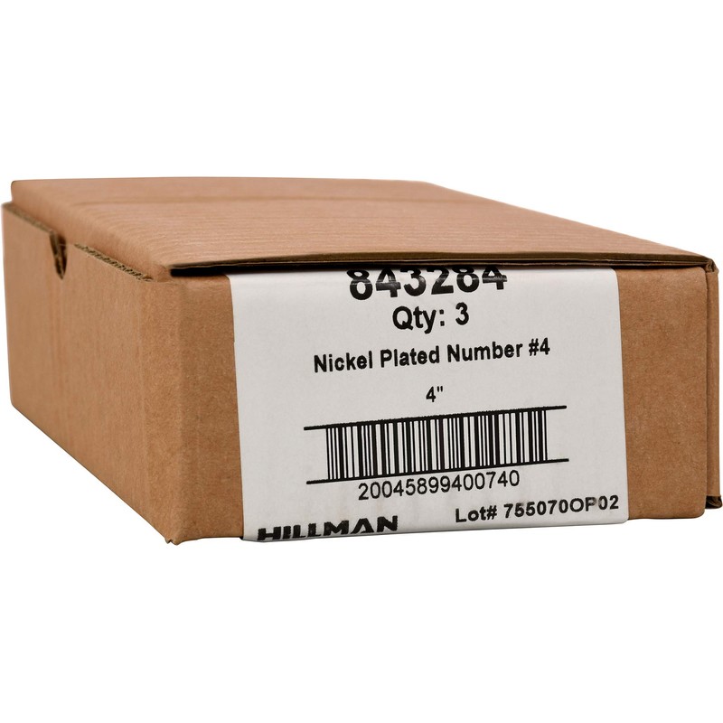 Distinctions by Hillman 843284 4-Inch Die Cast Self-Adhesive House Address