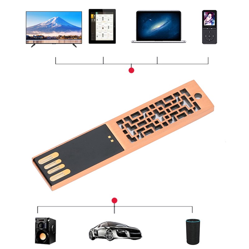 USB Flash Drive 16GB/32G/64G/128G Thumb Metal 2.0 Portable Waterproof Metal