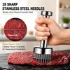 Meat Tenderizer Tool, with 28 Sharp Needles Retractable Safety Guard