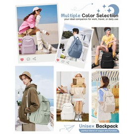 Blue Backpack for School Women Girls, Waterproof Bookbag Cute High School Backpack for Men Teen Boys, Lightweight Travel College Backpack Mochilas Escolares para Casual Daypack Rucksack