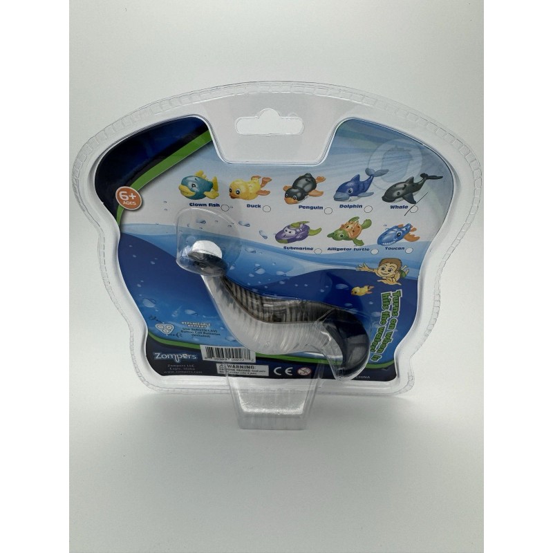 Zompers Light Up Whale Dive Toy Battery Operated Bathtub Pool