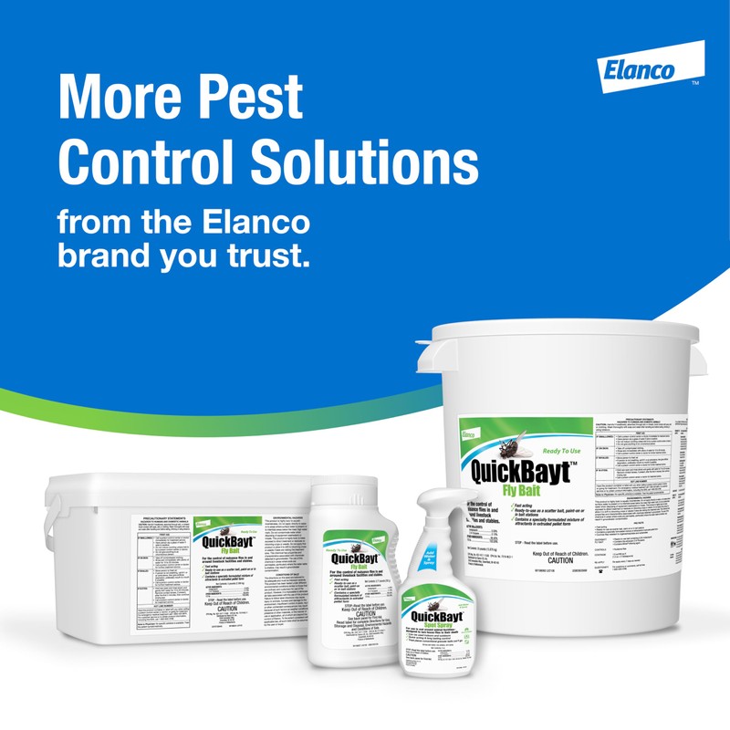 Elanco QuickBayt Fly Bait | Fast-Acting Nuisance Fly Insecticide |