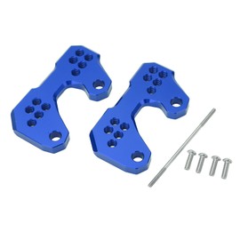Motorcycle Adjustable Rearset Foot Pegs Mounting Base Replacement for YZF R3 R25 MT25 MT03 Blue