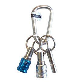 Besttool BTH-22BW Vest, 2pc Bit Holder, Carabiner + Key Adapter, Blue