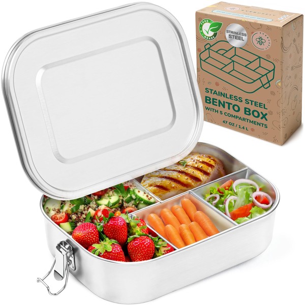 Everusely - Bento Box - Stainless Steel Lunch Box for