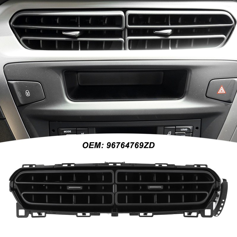 Car Front Center Air Conditioner Outlet Grill 96764769ZD Replacement for