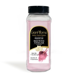 GranAroma Red Wine Vinegar Powder, 1 lb, Tart Flavor, Dry Rubs & Dressings, Seasoning Powder